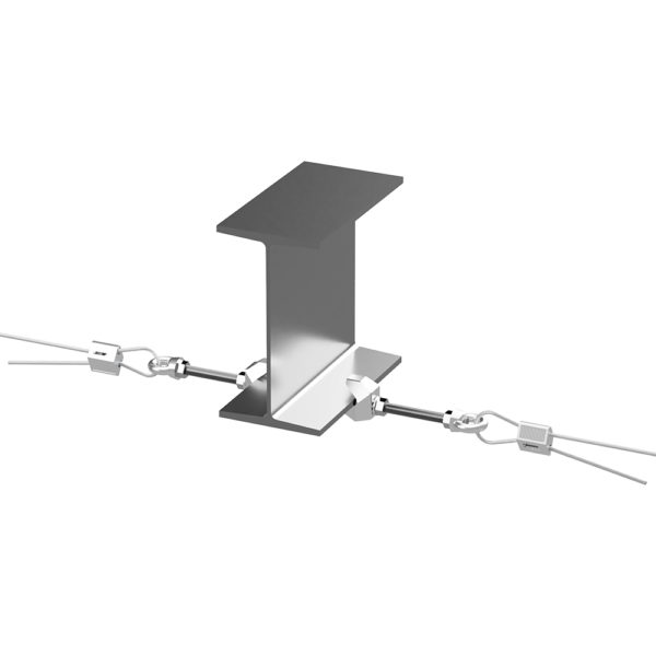 Installed CT3 catenary fixing/anchor
